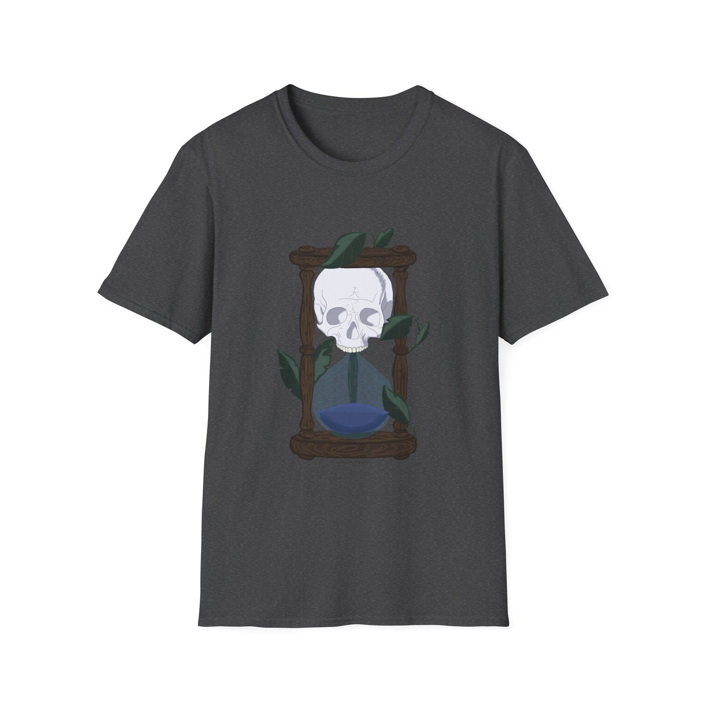 Skull and Hourglass Graphic T-Shirt