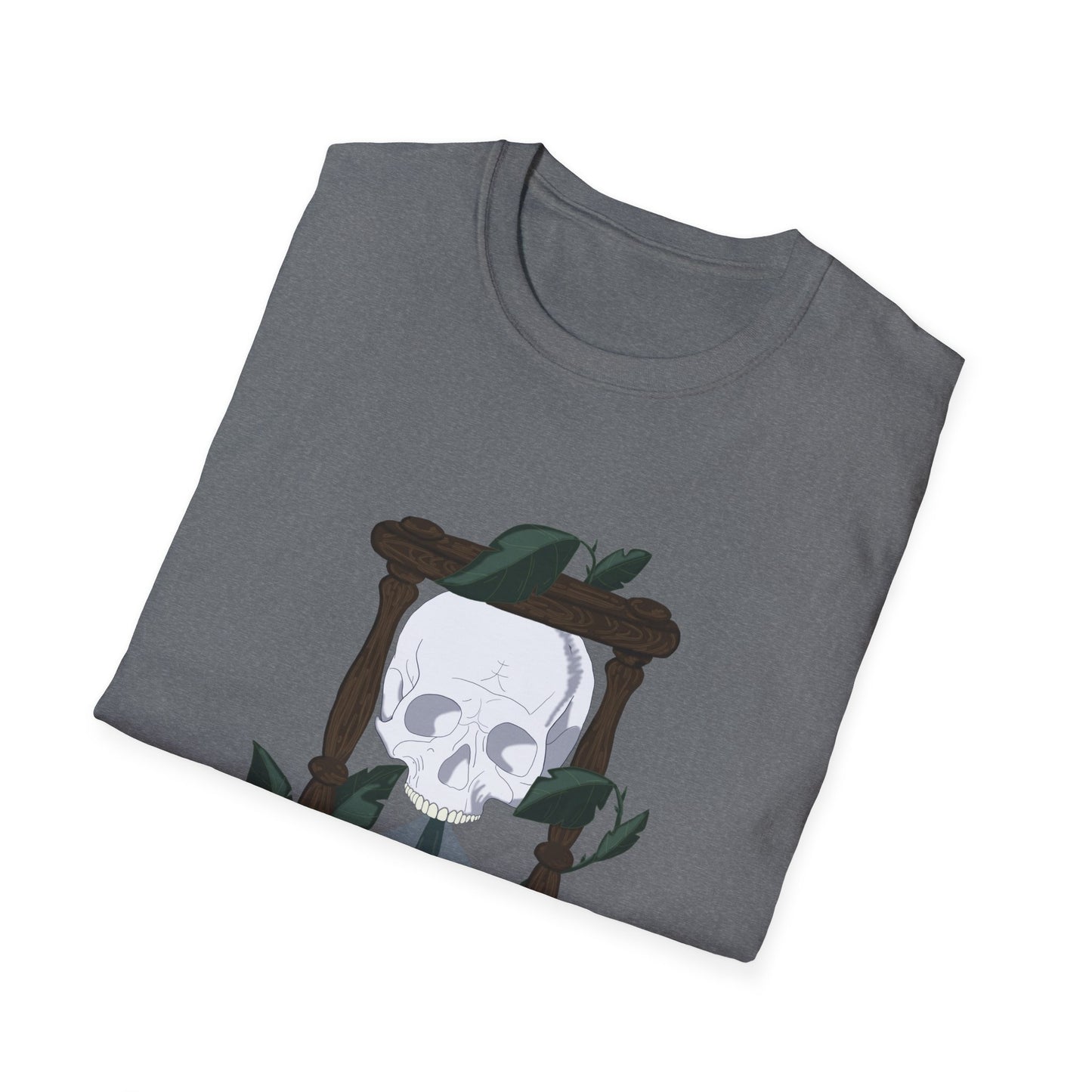 Skull and Hourglass Graphic T-Shirt