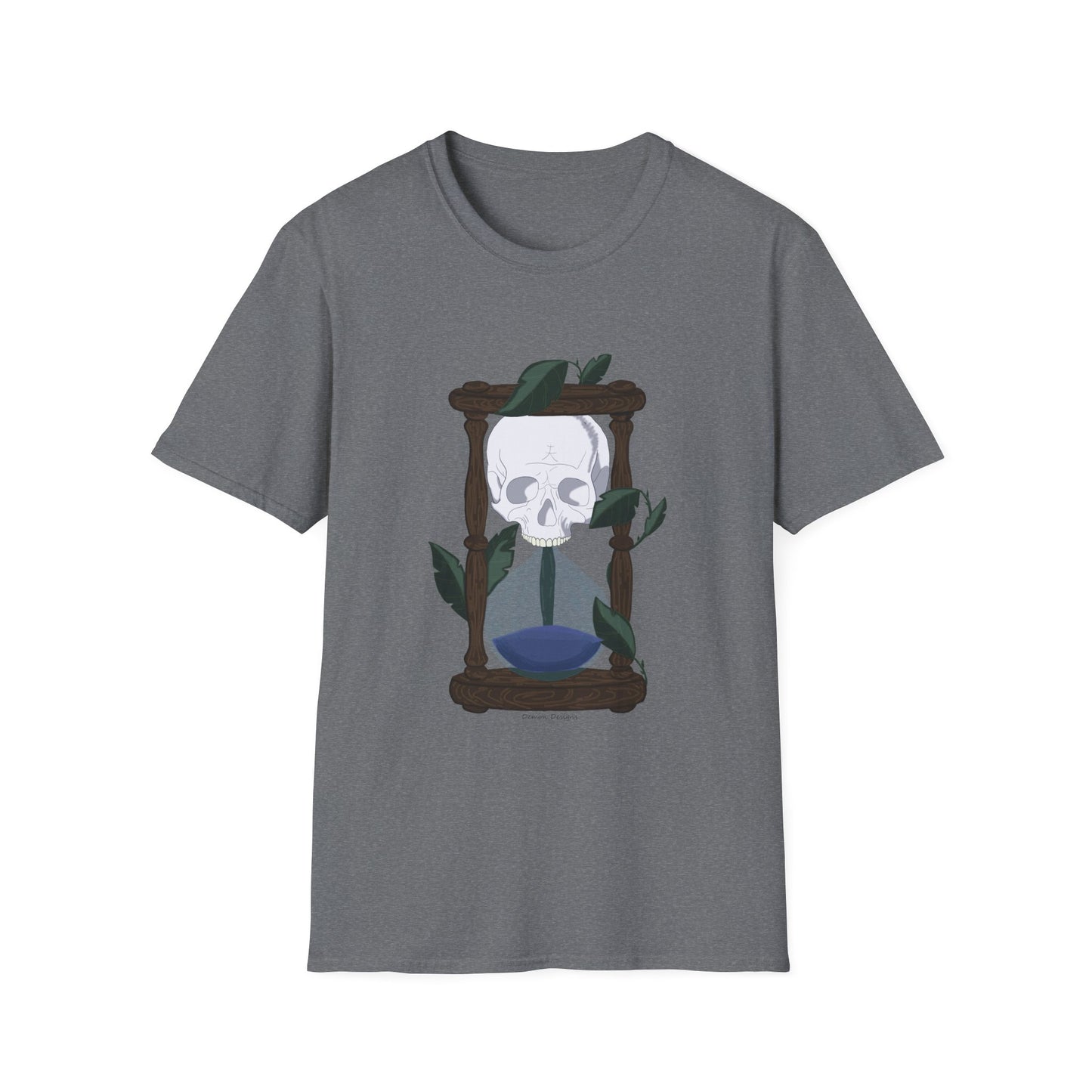 Skull and Hourglass Graphic T-Shirt