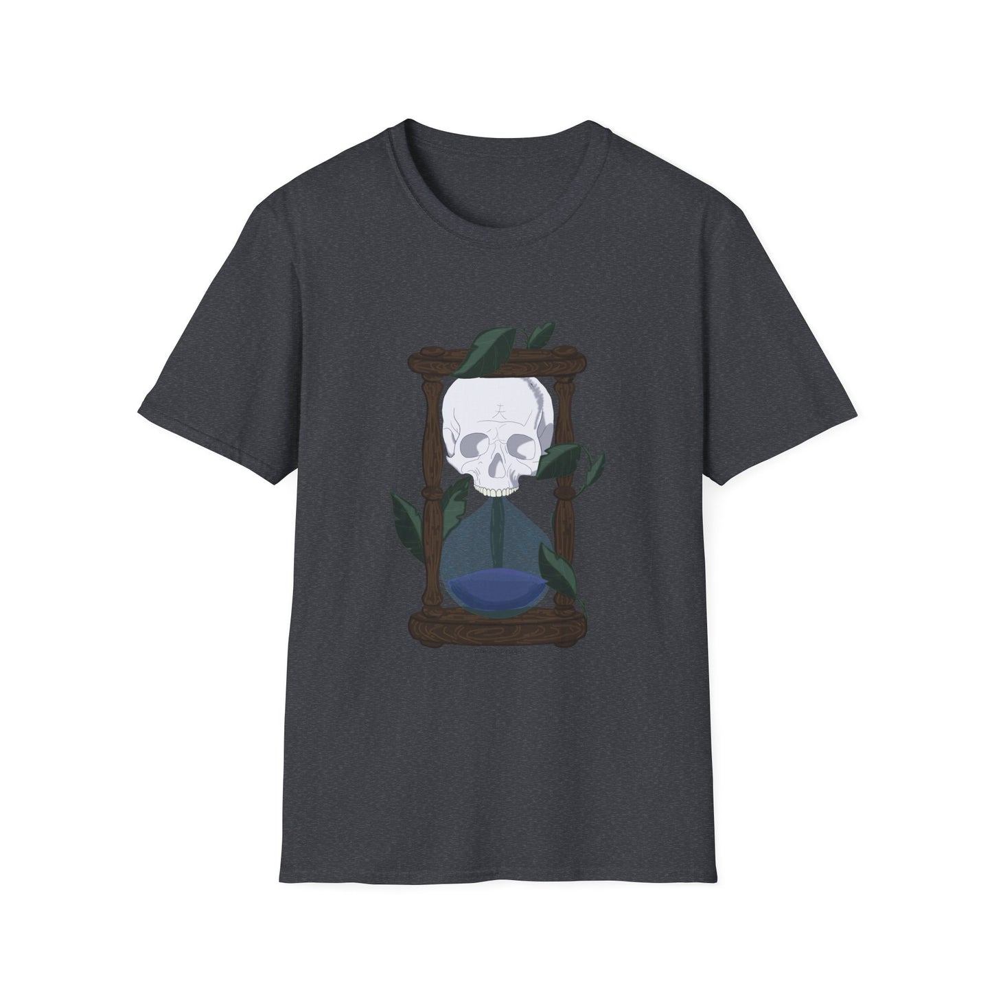 Skull and Hourglass Graphic T-Shirt