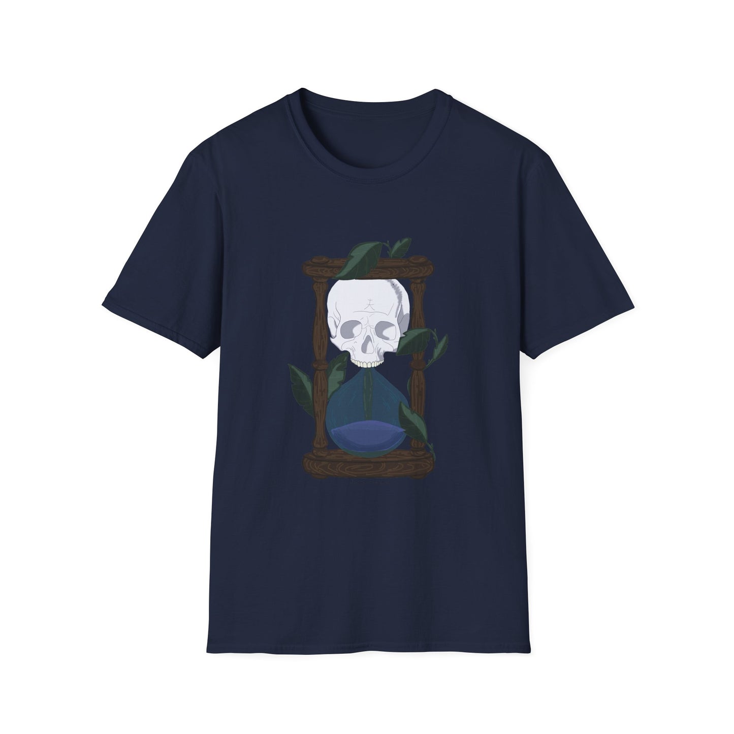 Skull and Hourglass Graphic T-Shirt