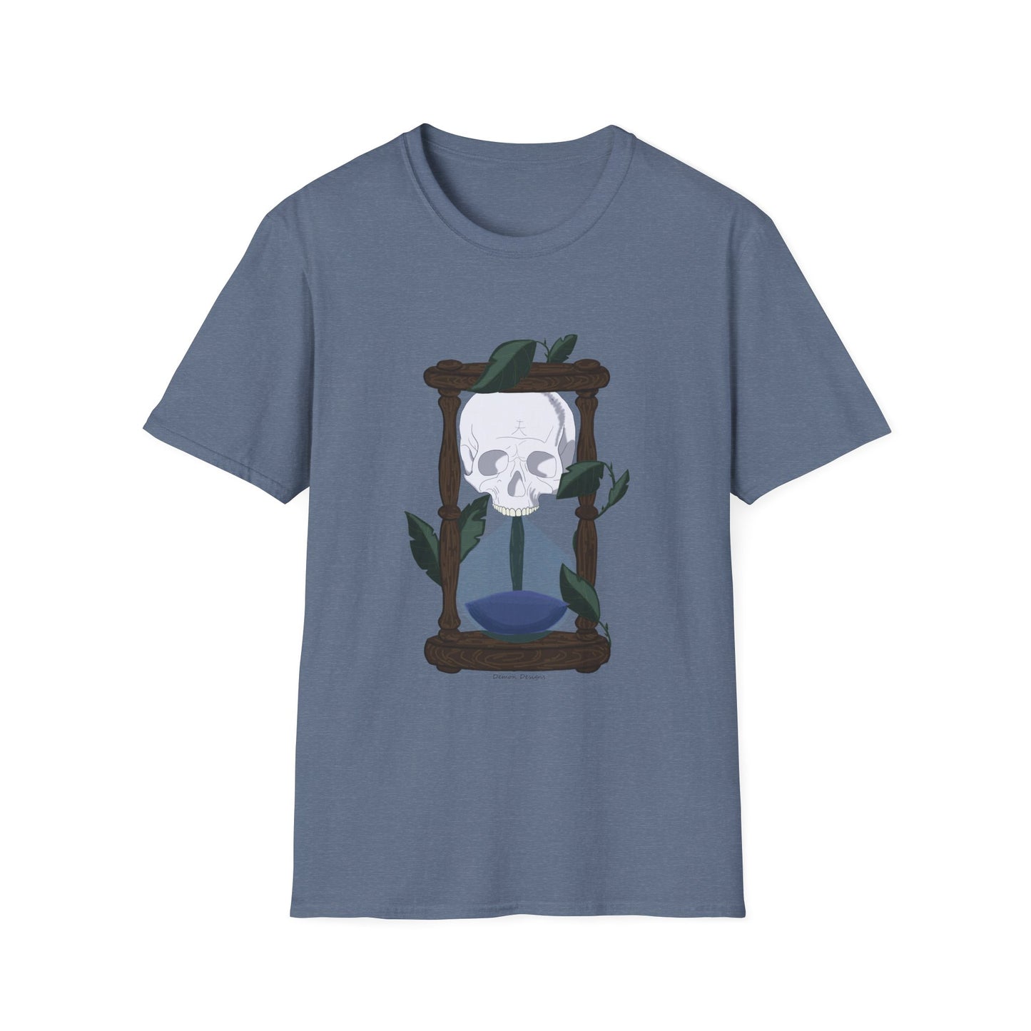 Skull and Hourglass Graphic T-Shirt