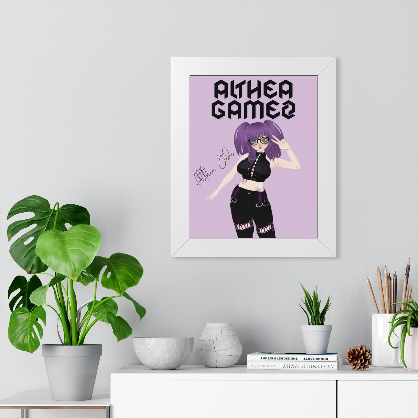 Althea Gamez Vtuber- Framed Poster