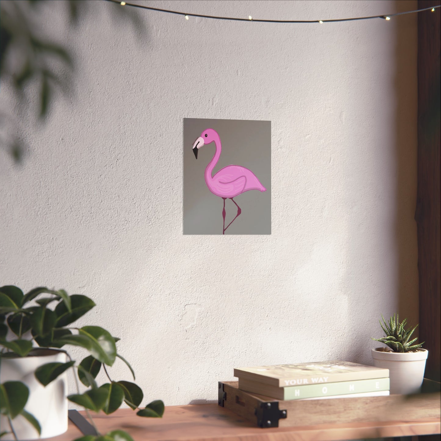 Charming Flamingo Fine Art Posters