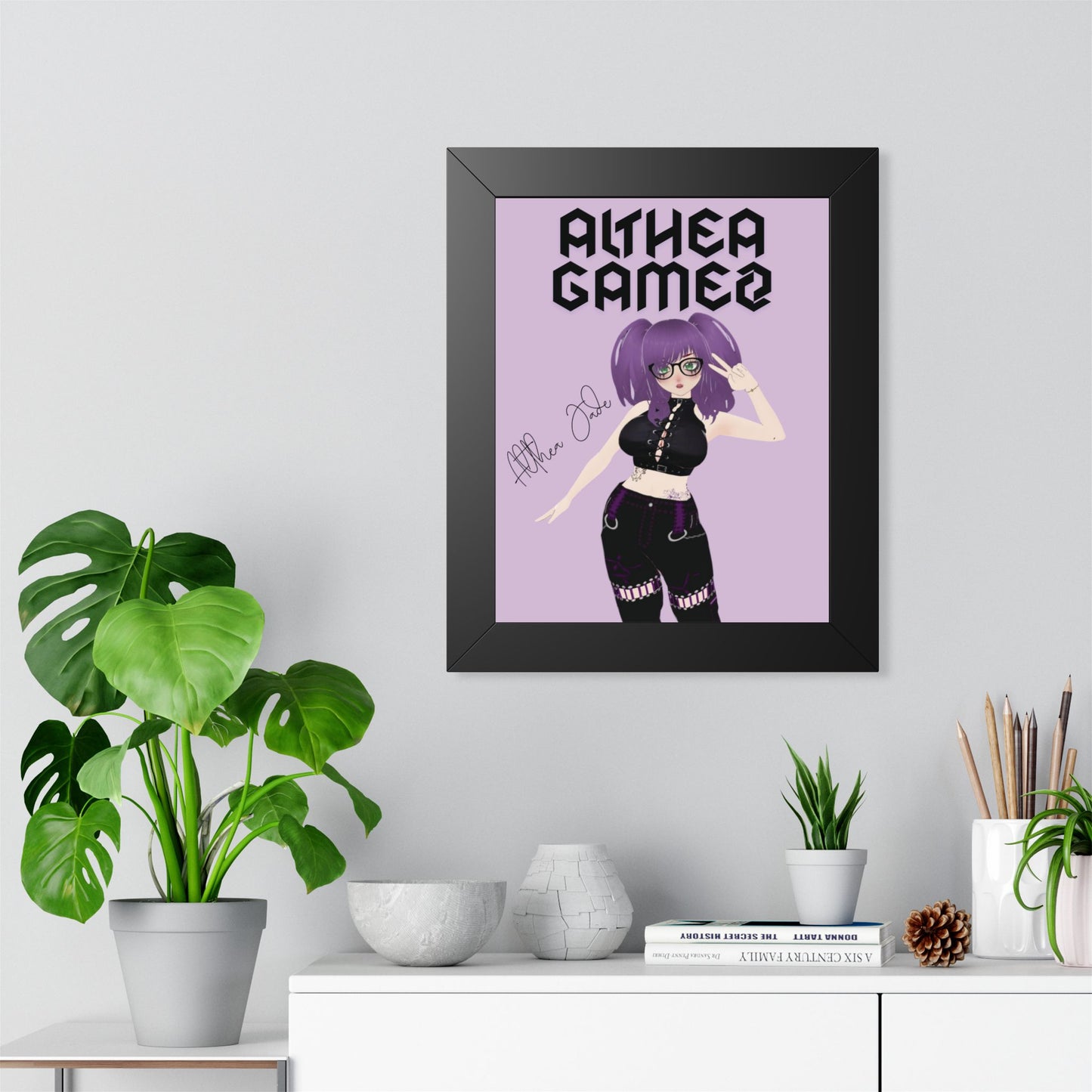 Althea Gamez Vtuber- Framed Poster
