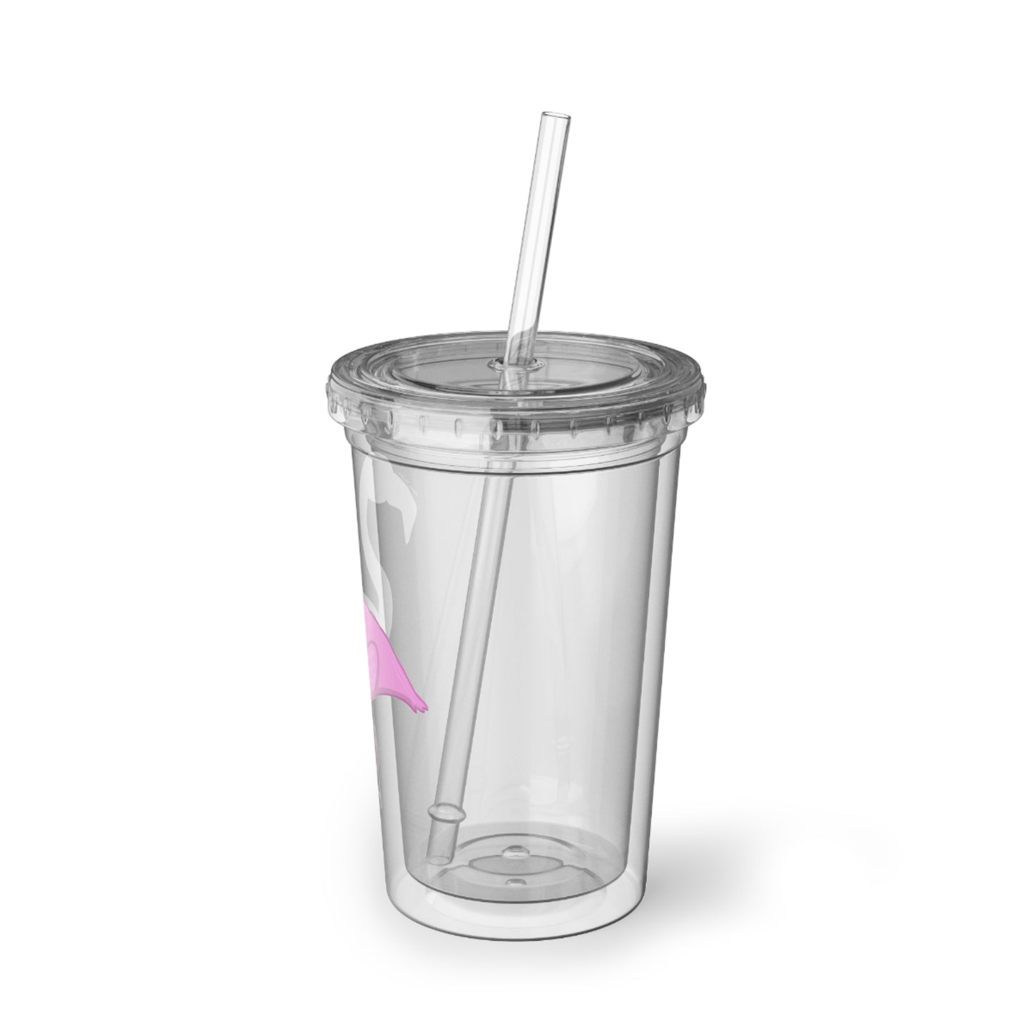 Pink Flamingo Acrylic Drink Tumbler