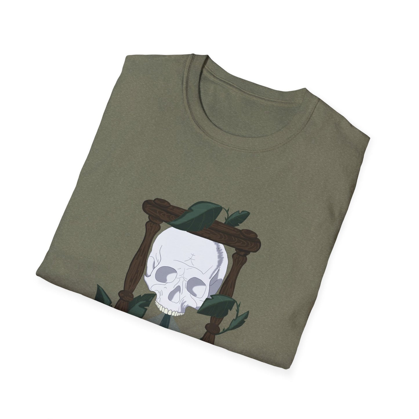 Skull and Hourglass Graphic T-Shirt